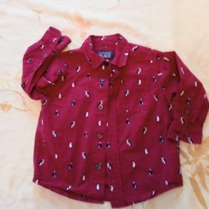Penguins Button Down Shirt